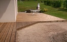 Terrasse en lames de bois